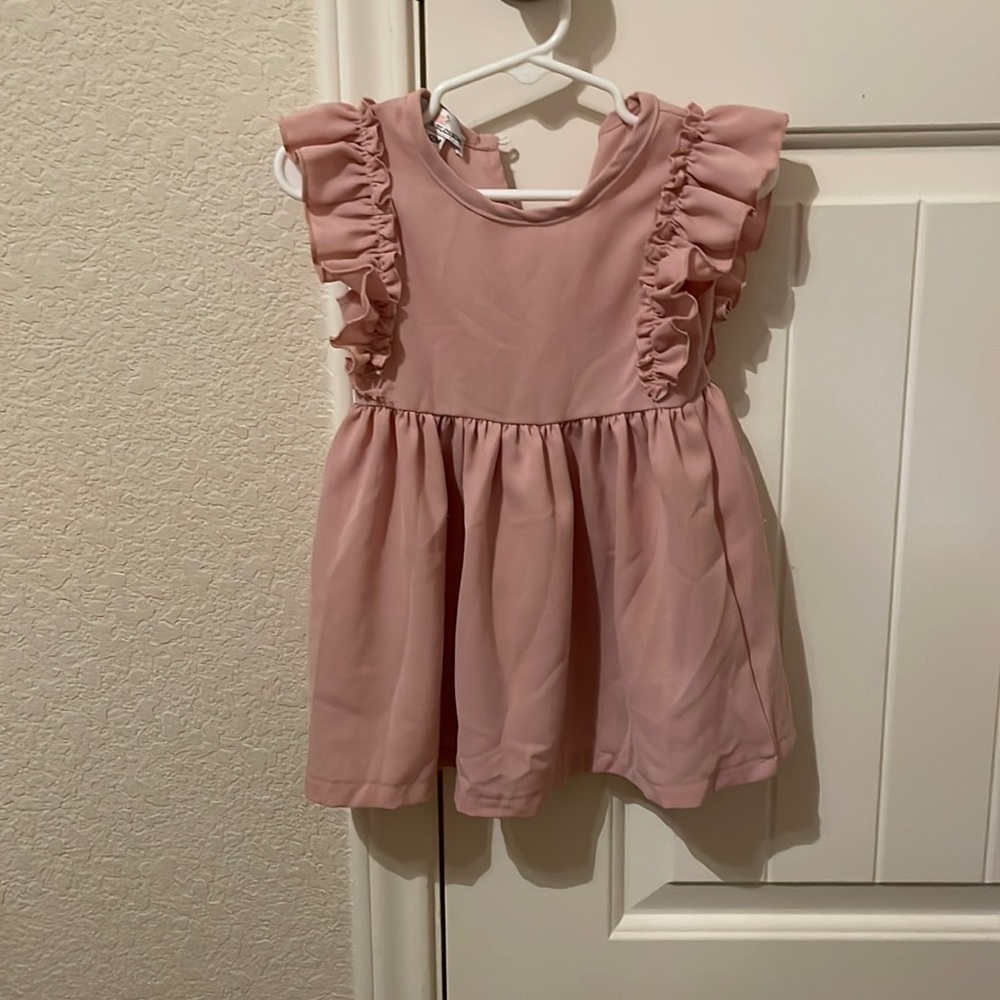 Bailey’s Blossoms mauve ruffle sleep dress